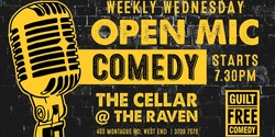 Banner image for Weekly Wednesday Open Mic Night - May - Guilt Free Comedy Cellar