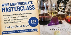 Banner image for September Wine and Chocolate Masterclass