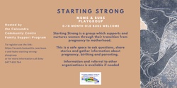 Banner image for Mums & Bubs Starting Strong Playgroup
