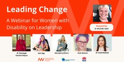 Banner image for Leading Change – A Webinar for Women with Disability on Leadership