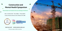 Banner image for Construction and Mental Health Symposium