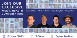 Banner image for MHT - Men. Healthier Together Foundation Launch.  Join this exclusive conversation about men's health! 