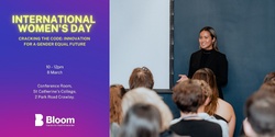 Banner image for International Women's Day by Bloom