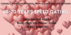 Banner image for 60-70 years Speed Dating 