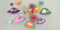 Banner image for Children's brooch making and headband embellishing workshop with milliner Marea Bright (5-12yo)