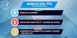 Banner image for March 5th-7th: Window Cleaning, Wood Restoration, Concrete Cleaning