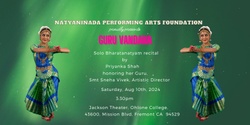 Banner image for Priyanka's Guru Vandana solo Bharatanatyam recital
