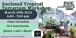 Banner image for Enclosed Tropical Terrarium Workshop at Edward Teach Brewing (Wilmington, NC)
