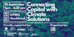 Banner image for Connecting Capital with Climate Solutions 