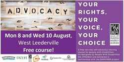 Banner image for Your Rights, Your Voice, Your Choice - Self Advocacy Course