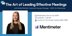 Banner image for The Art of Leading Effective Meetings