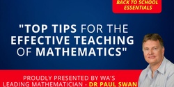 Banner image for Paul Swan (Kindy - Year 2) Effective Teaching of Mathematics Workshop (South Metro)