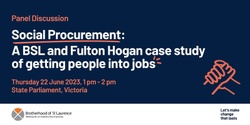 Banner image for Social Procurement: A BSL and Fulton Hogan case study of getting people into jobs
