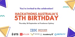 Banner image for Hackathons Australia's 5th Birthday