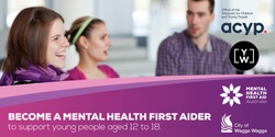 Banner image for YOUTH MENTAL HEALTH FIRST AID TRAINING 