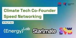 Banner image for Climate Tech Co-Founder Speed Networking