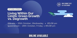 Banner image for Living Within Our Limits: Green Growth vs Degrowth
