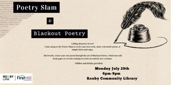 Banner image for Poetry Slam and Blackout Poetry Night 