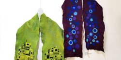 Banner image for Hand-felted Wool and Silk Scarf 