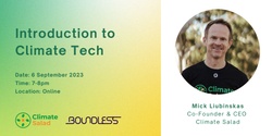 Banner image for Intro to Climate Tech with Mick Liubinskas