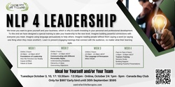 Banner image for NLP 4 Leadership Course - October