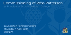 Banner image for Commissioning of the Principal