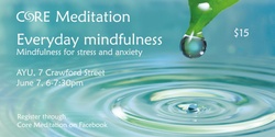 Banner image for Everyday mindfulness for stress and anxiety