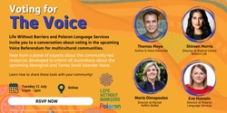 Banner image for Multicultural Resources and Online Voice Town Hall