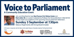 Banner image for 'Voice to Parliament: A Community Education Event'
