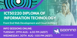 Banner image for Info Sessions: Fee-free ICT50220 Diploma of Information Technology