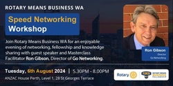 Banner image for Networking Masterclass with Ron Gibson
