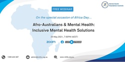 Banner image for Afro- Australians & Mental Health: Inclusive Mental Health Solutions