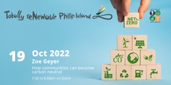 Banner image for Communities becoming carbon neutral by 2030 - Zoe Geyer