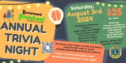 Banner image for Braidwood Preschool Trivia Night