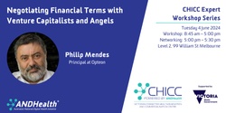 Banner image for CHICC Expert Workshop: Negotiating Financial Terms with Venture Capitalists and Angels 