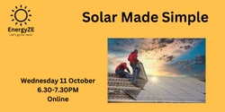 Banner image for Solar made simple webinar