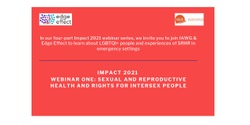 Banner image for The Impact series 2021: LGBTQI+ people and experiences of SRHR in emergency settings