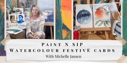 Banner image for Paint n Sip - Watercolour festive card making workshop