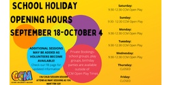 Banner image for School Holiday CCM Open Play Sessions