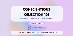 Banner image for Conscientious Objection 101