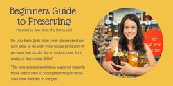 Banner image for Beginners Guide to Preserving 