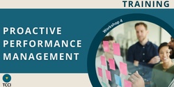 Banner image for Leadership Development Program - Workshop 4: Proactive Performance Management (Online)