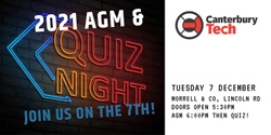 Banner image for 2021 Canterbury Tech AGM & Quiz