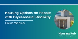 Banner image for Housing for People with Psychosocial Disability 