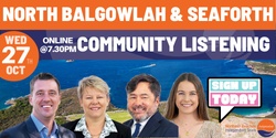 Banner image for Balgowlah, North Balgowlah & Seaforth - Community Listening Event