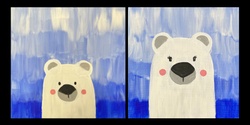 Banner image for Happy Polar Bears Instructed Mama and Me Painting Event