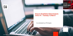 Banner image for Drop-in Qualitative Data Analysis Clinic #1