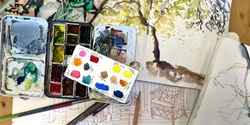 Banner image for Taking your watercolours travelling - sketchbook drawing and watercolour painting - AUGUST
