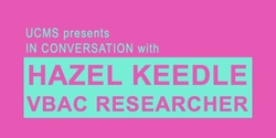 Banner image for In conversation with Dr Hazel Keedle