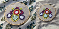 Banner image for Indian Mirror Work: Embroidery for Beginners with Manjari